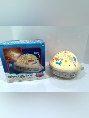Vtg Tomy 1987 Lullaby Night Light Show Baby Musical Projection Wind Up 1980s Toy